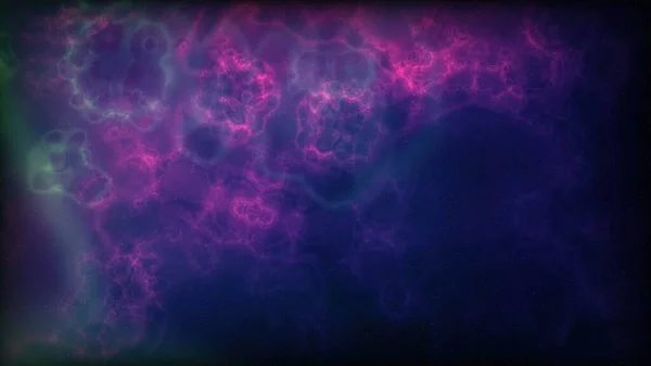 Voo Espacial Para Campo Estelar Nuvens Galáxia Nebulosa Relâmpago — Fotografia de Stock
