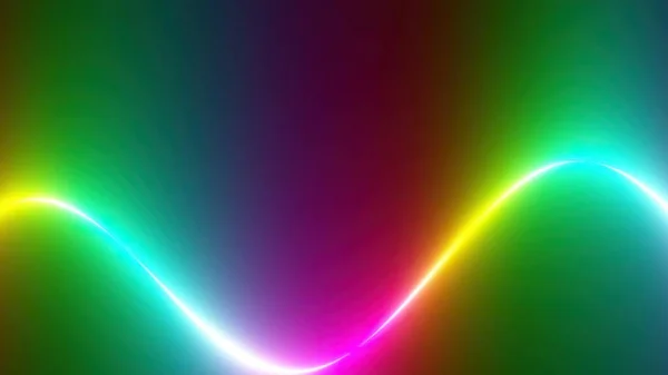 Animation Färgglada Abstrakta Rainbow Spectrum Line — Stockfoto