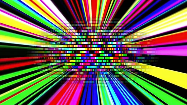 Raggi Luce Colorati Pixel — Foto Stock