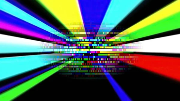 Raggi Luce Colorati Pixel — Foto Stock