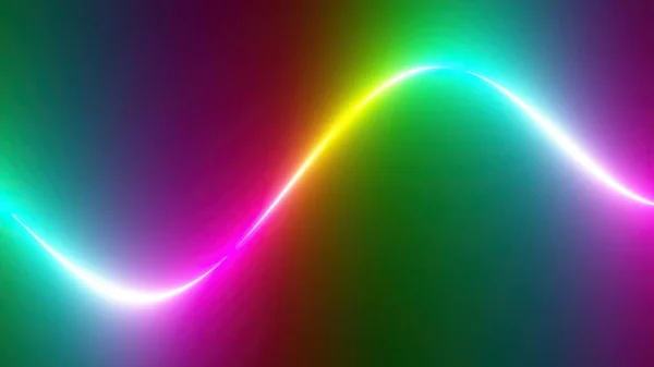 Animatie Kleurrijk Kort Regenboog Spectrum Lijn — Stockfoto