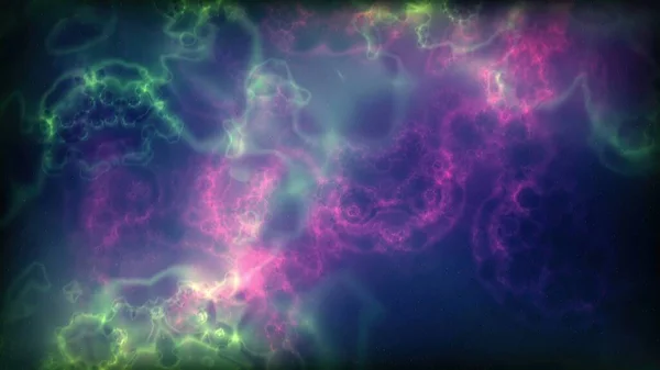 Vuelo Espacial Campo Estelar Nubes Galácticas Nebulosa Relámpago —  Fotos de Stock