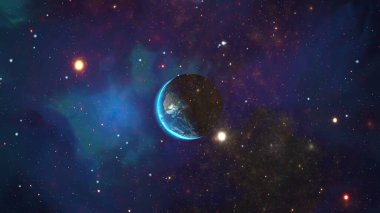 Uzaydan görünen Dünya Gezegeni