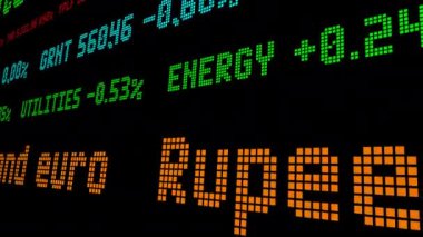 Rupi ABD doları ve avrosuna düştü