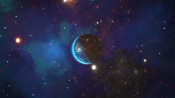 Planeta Pământ Văzută Din Spațiu — Fotografie, imagine de stoc