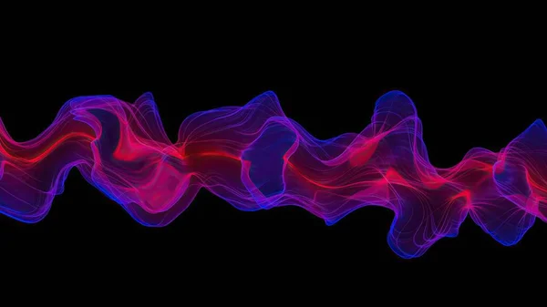 Abstract Digital Wave Smoke Flow — Stock Photo, Image