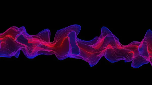 Abstract Digital Wave Smoke Flow — Stock Photo, Image