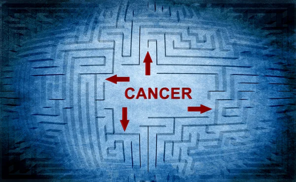 Cancer maze concept — Stock Photo, Image