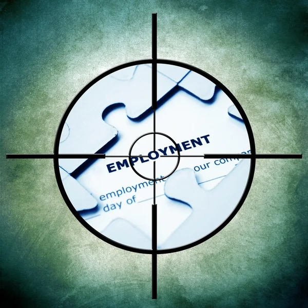 Employment target concept — Stock Photo, Image