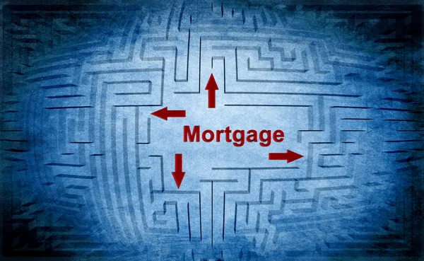 Mortgage maze concept — Stock Photo, Image