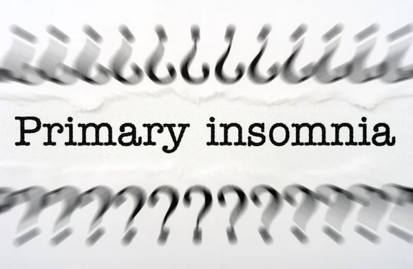 Primary insomnia — Stock Photo, Image