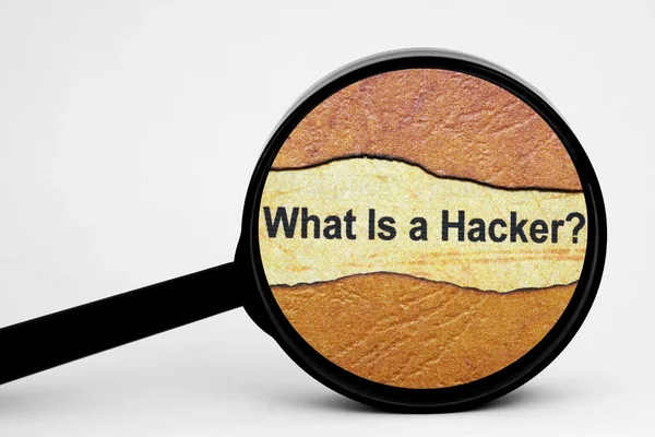 Ricerca di hacker — Foto Stock