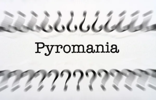 Pyromania コンセプト — ストック写真