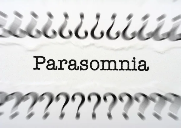 Koncepcja Parasomnia — Zdjęcie stockowe