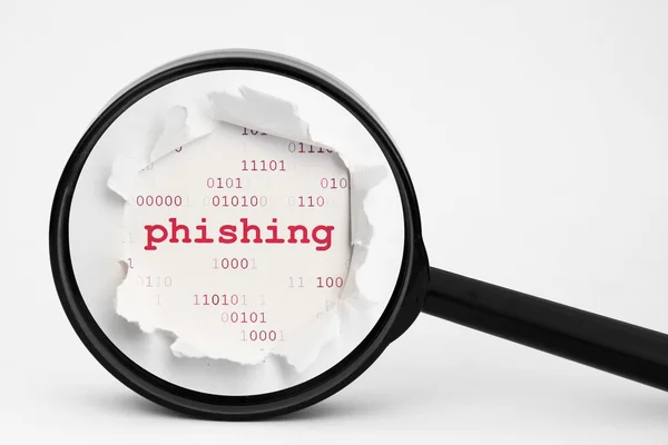 Pesquisa de dados de phishing — Fotografia de Stock