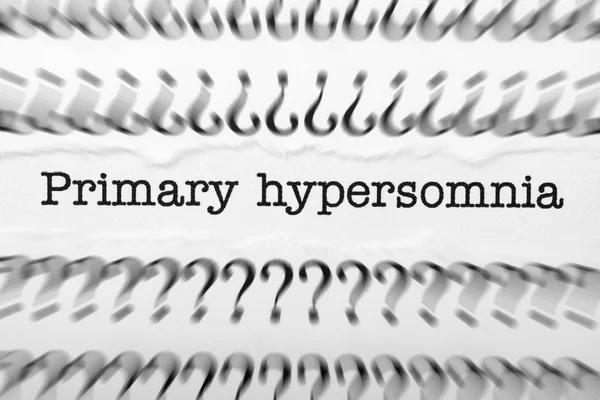 Primary Hypersomnia — Stock Photo, Image