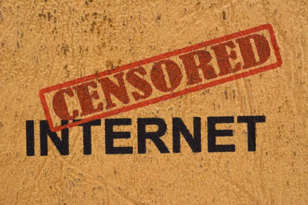 Internet censurato — Foto Stock