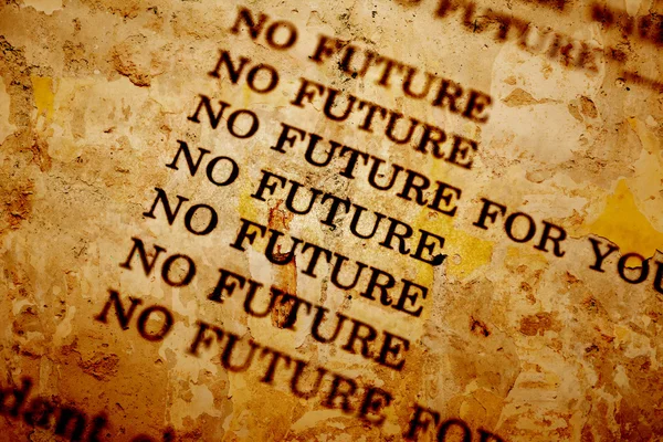 Нет будущего — стоковое фото
