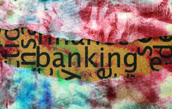 Concepto de palabra bancaria — Foto de Stock