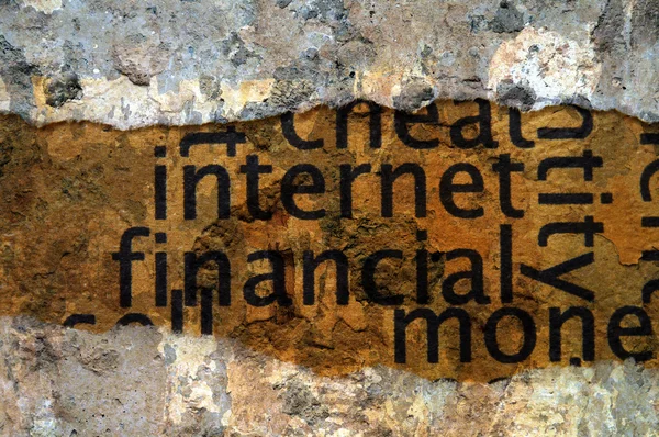 Concepto financiero de Internet — Foto de Stock