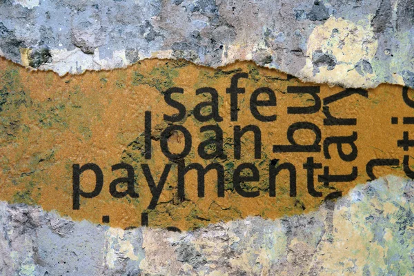 Safe loan payment concept — Stock Photo, Image