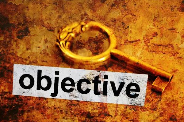 Objective concept — Stock Photo, Image