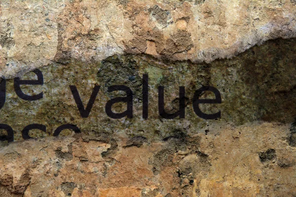 Pojęcie wartości — Zdjęcie stockowe