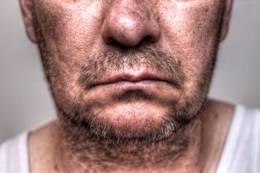 sanatsal koyu portre