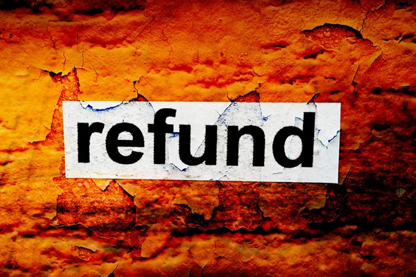 Refund Grunge Konzept — Stockfoto