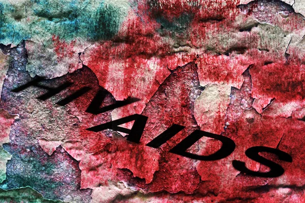 Concetto AIDS su sfondo grunge — Foto Stock