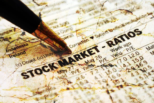 株式市場のレポート — ストック写真