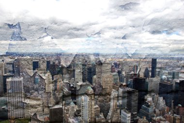 New York city grunge ve retro tarzı
