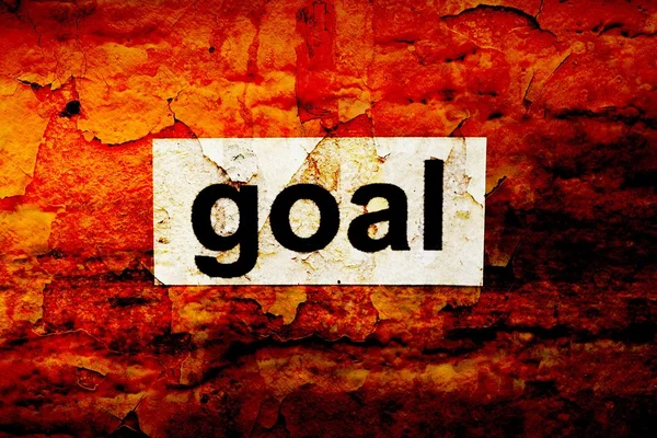 Nero segno Goal — Foto Stock