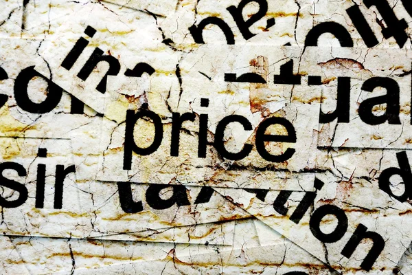 Price word cloud — Stock Photo, Image