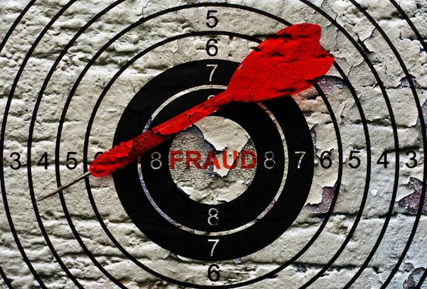 Fraud target concept — Stock Photo, Image