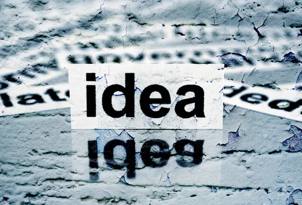 Idea testo su sfondo grunge — Foto Stock