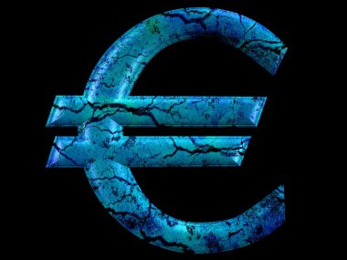 Grunge Euro simgesini