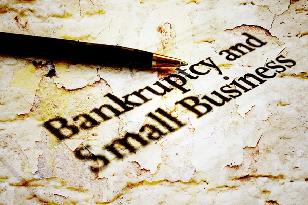 Bankruptcy business — Stock Photo, Image