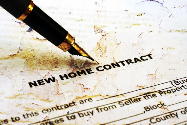 Home contract — Stock Photo, Image