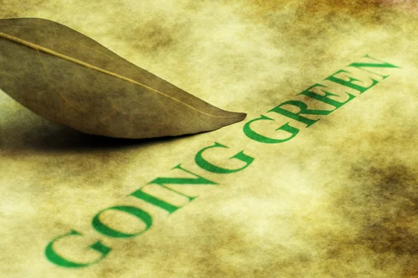 Going green — Stock Photo, Image