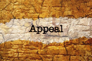 Appeal grunge concept clipart
