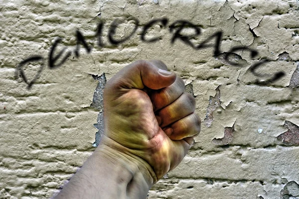 Fight for democracy — Stock Photo, Image