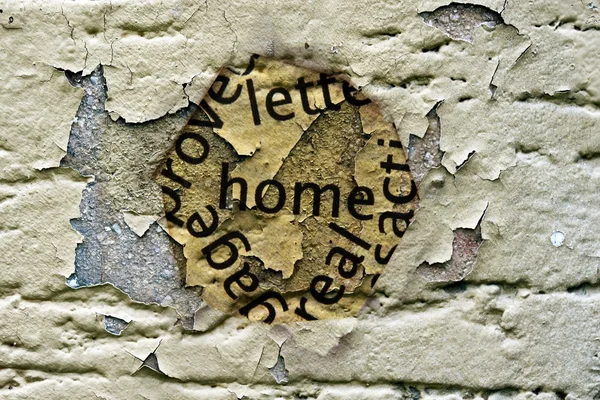 Home grunge concept — Stock Photo, Image