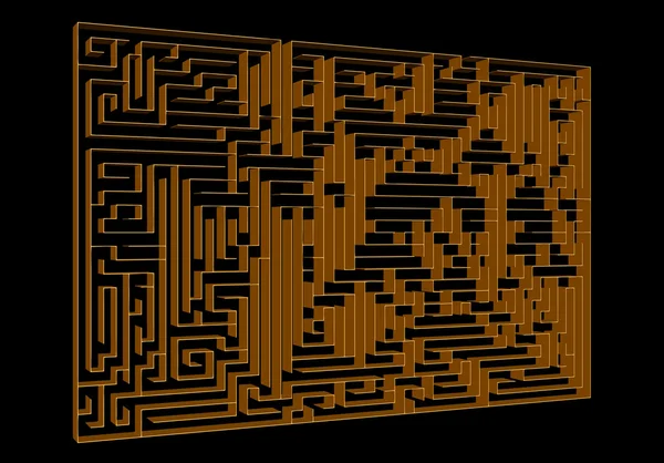 Концепция Maze 3D — стоковое фото