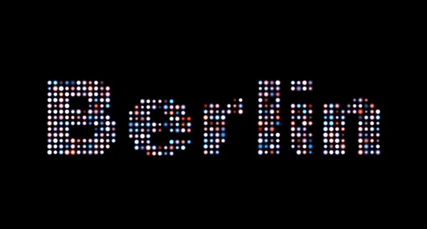 Berlin led text — Stock Photo, Image