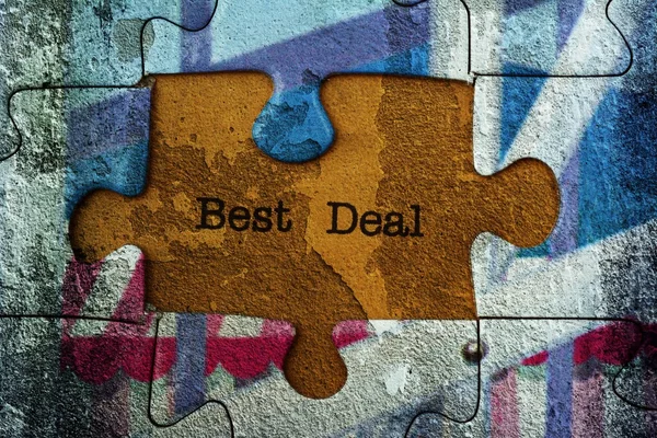 Beste deal puzzel concept — Stockfoto