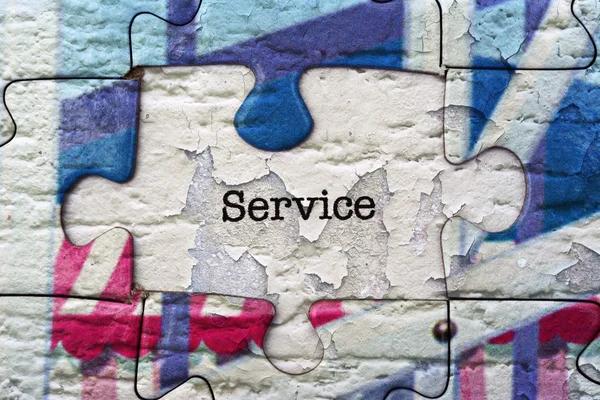 Service puzzle concept — Stock Photo, Image