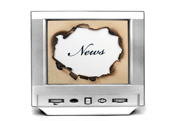 News on TV — Stock Photo, Image