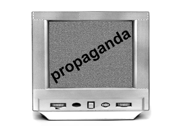 TV propaganda — Stockfoto