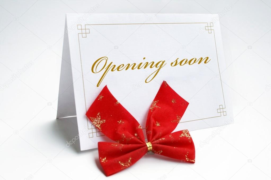 Invitation- opening soon